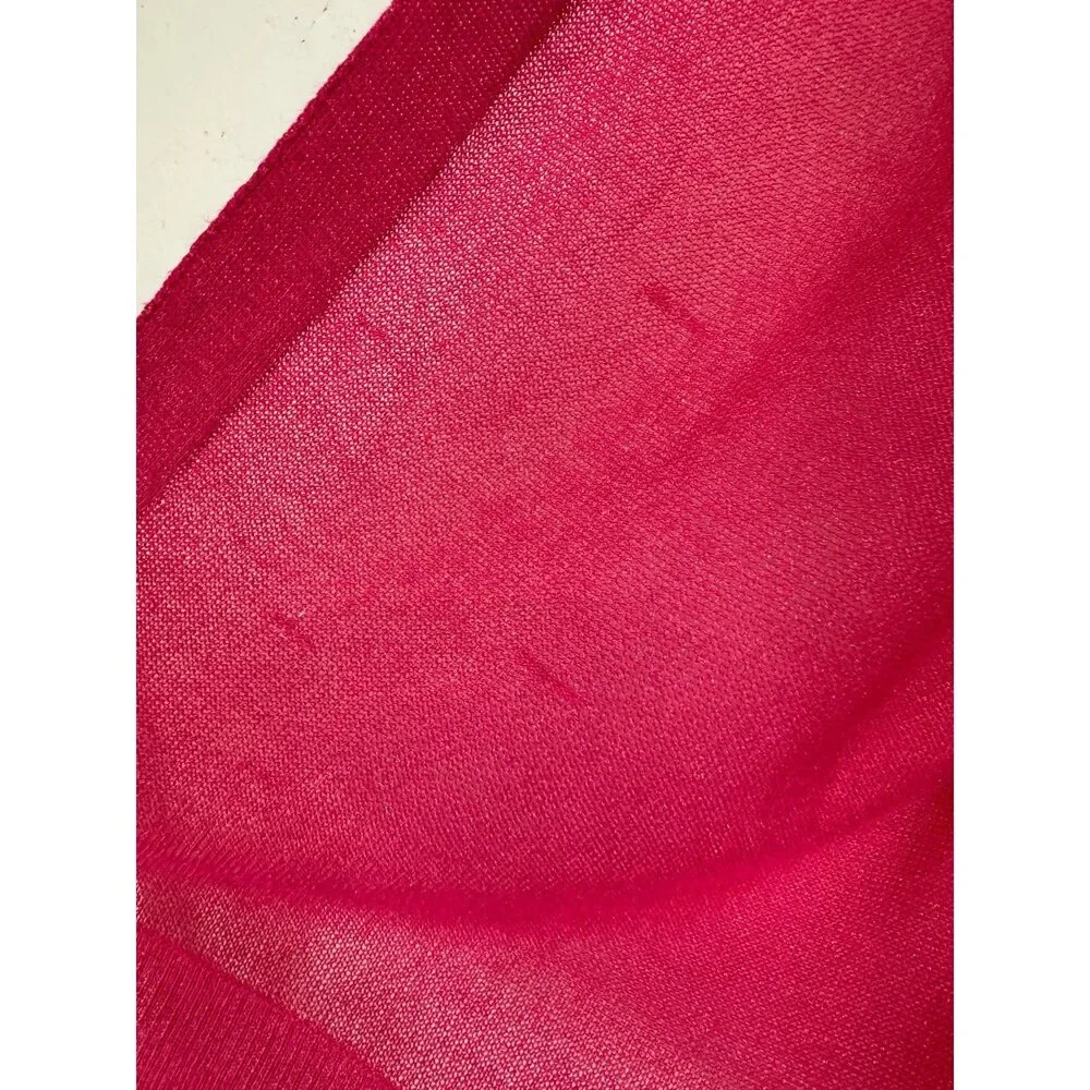 Faded Glory Pink 3/4 Sleeve Cardigan Women's XL